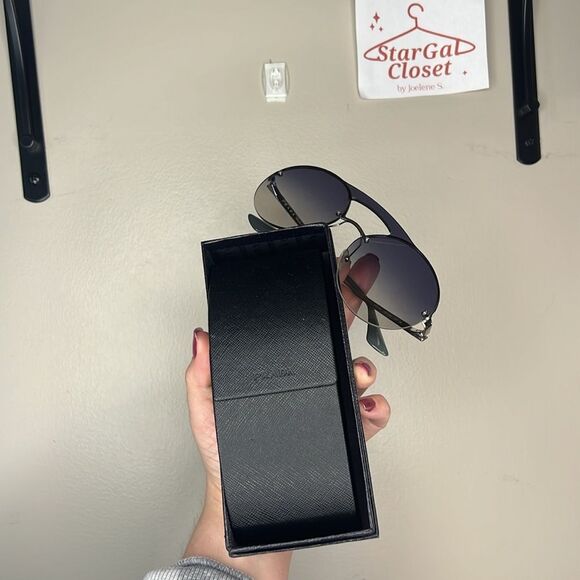Prada PR65T Sunglasses Round Oversized WITH BOX | OS | GUC - Picture 6 of 10